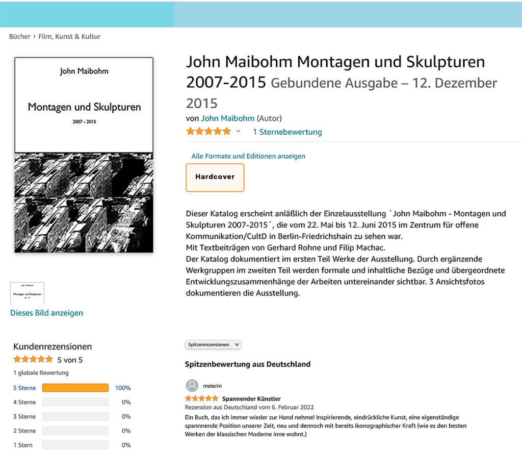 John Maibohm Spitzenbewertung aus Deutschland